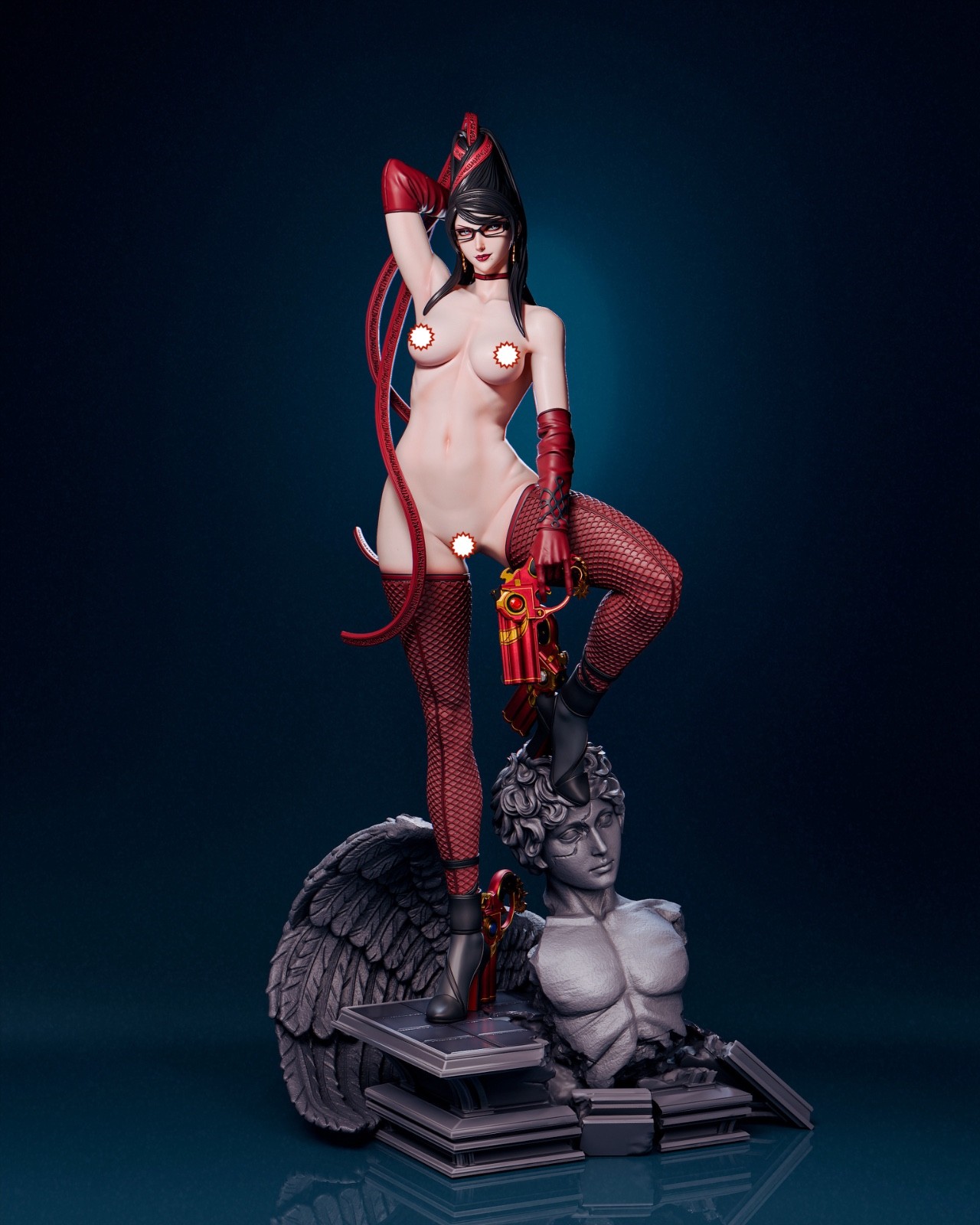 Bayonetta, Videospiel, Figur, Pin Up, Figur, 3D Druck, Torrida, UNBEMALT - Image 11