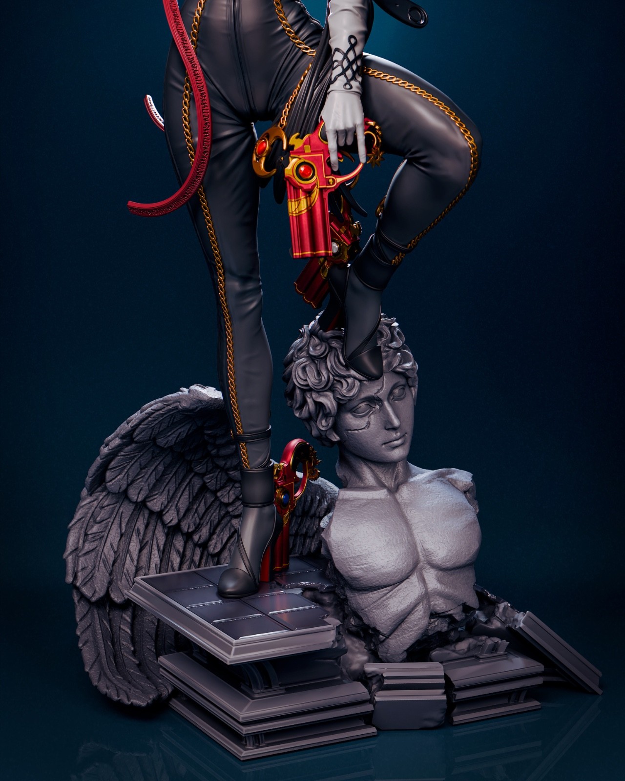 Bayonetta, Videospiel, Figur, Pin Up, Figur, 3D Druck, Torrida, UNBEMALT - Image 6