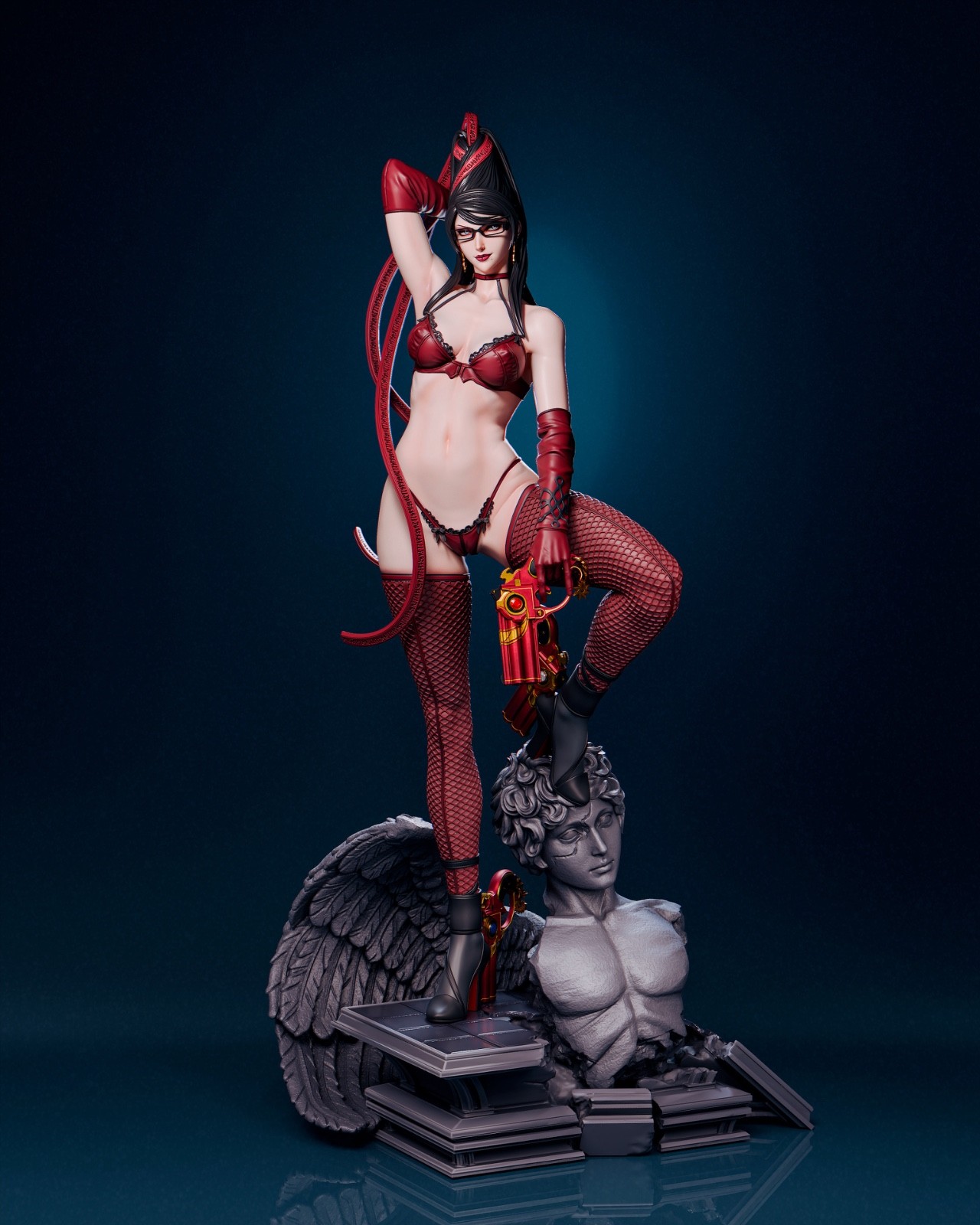 Bayonetta, Videospiel, Figur, Pin Up, Figur, 3D Druck, Torrida, UNBEMALT - Image 7