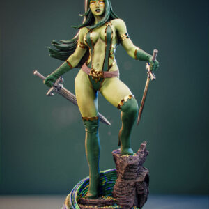 Gamora, Guardians of the Galaxy, sexy Pin Up, Figur, Statue, 3D Druck, UNBEMALT