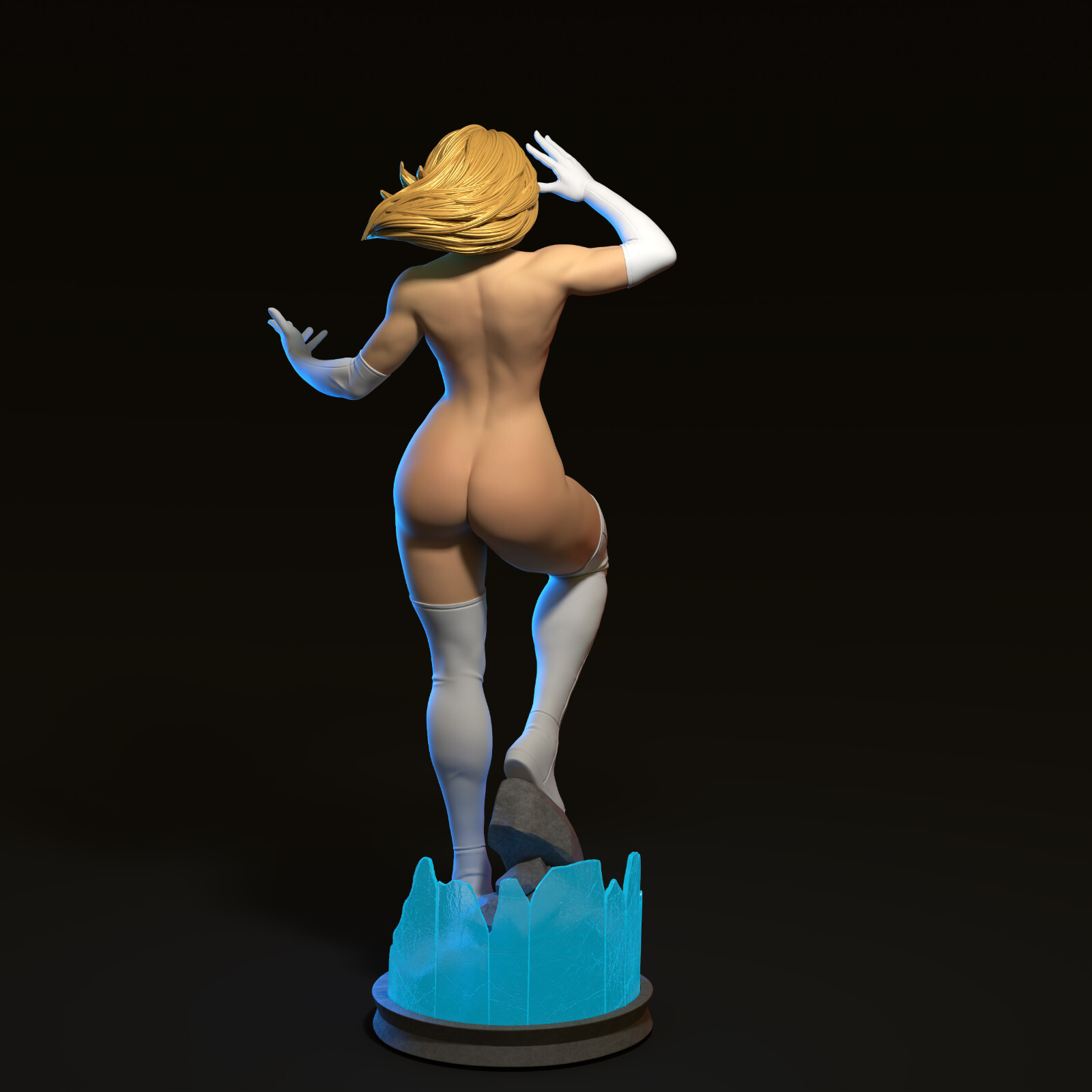 Sue Storm, Fantastic 4, Marvel, 3D Druck, Fan Art, sexy Pin-Up, Figur, UNBEMALT - Image 12