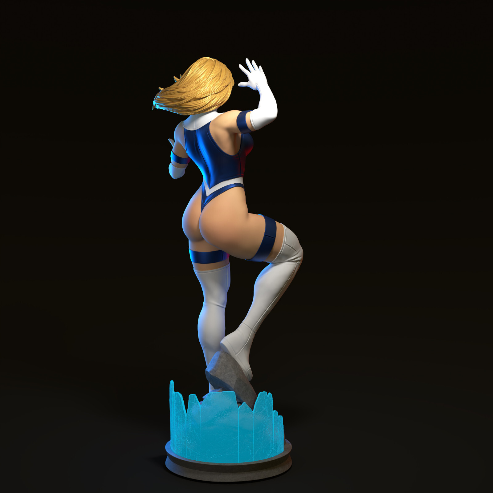 Sue Storm, Fantastic 4, Marvel, 3D Druck, Fan Art, sexy Pin-Up, Figur, UNBEMALT - Image 4