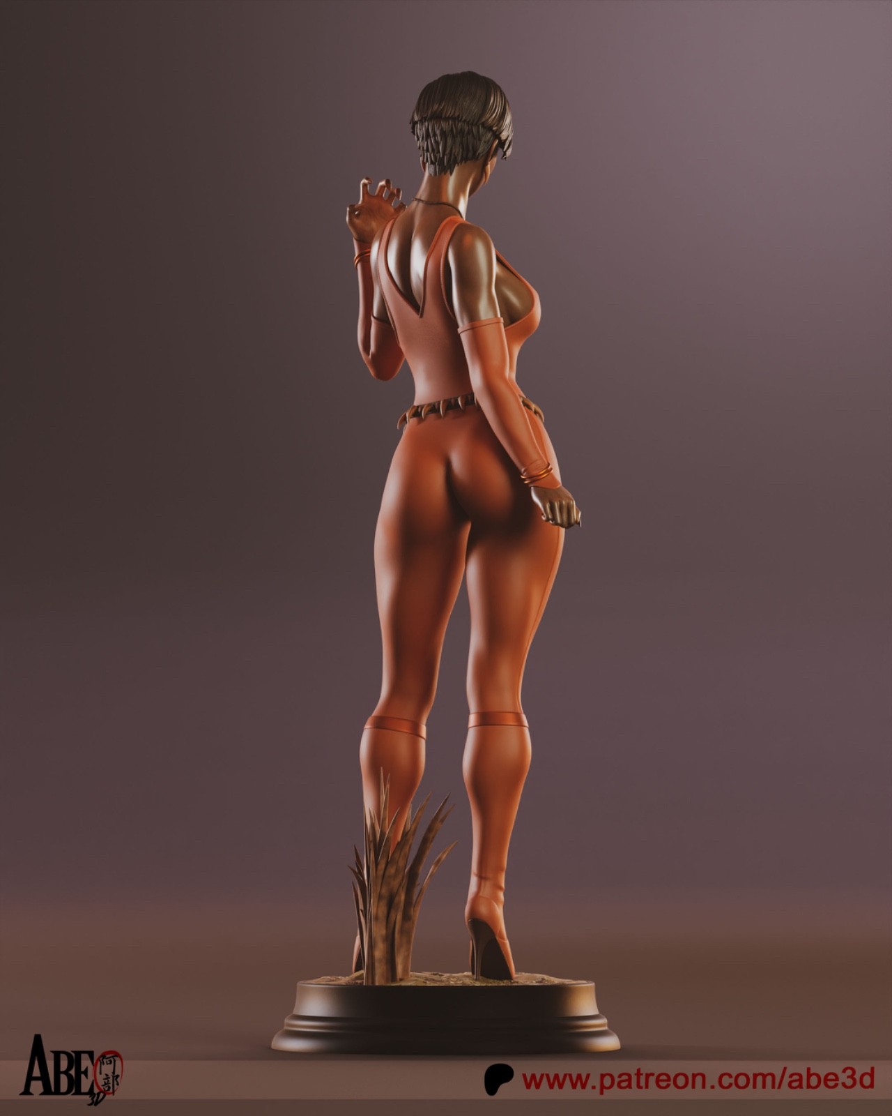 Vixen, DC Comics, Superheldin, sexy Pin-Up Statue, 3D Druck Figur, UNBEMALT - Image 11