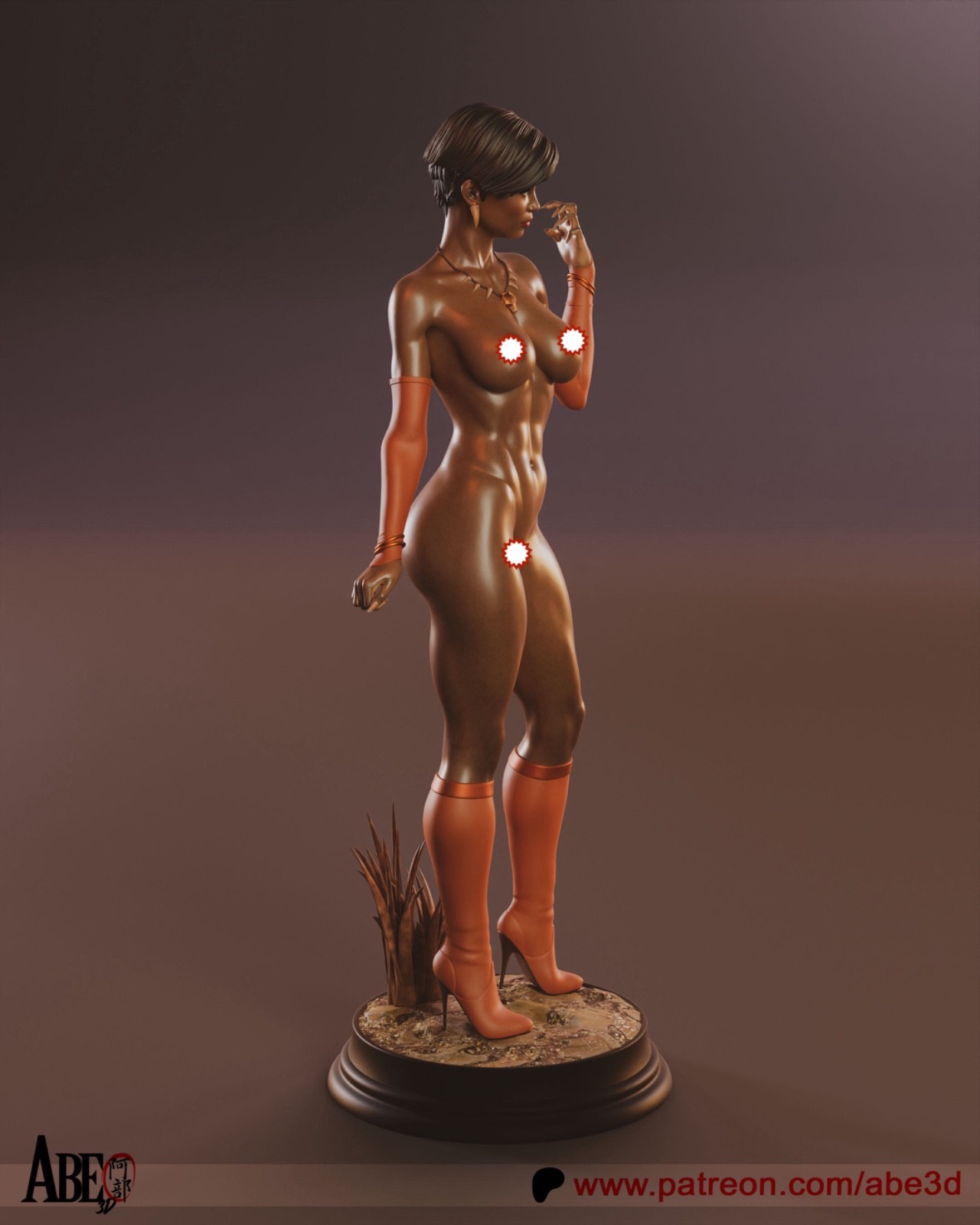 Vixen, DC Comics, Superheldin, sexy Pin-Up Statue, 3D Druck Figur, UNBEMALT - Image 15