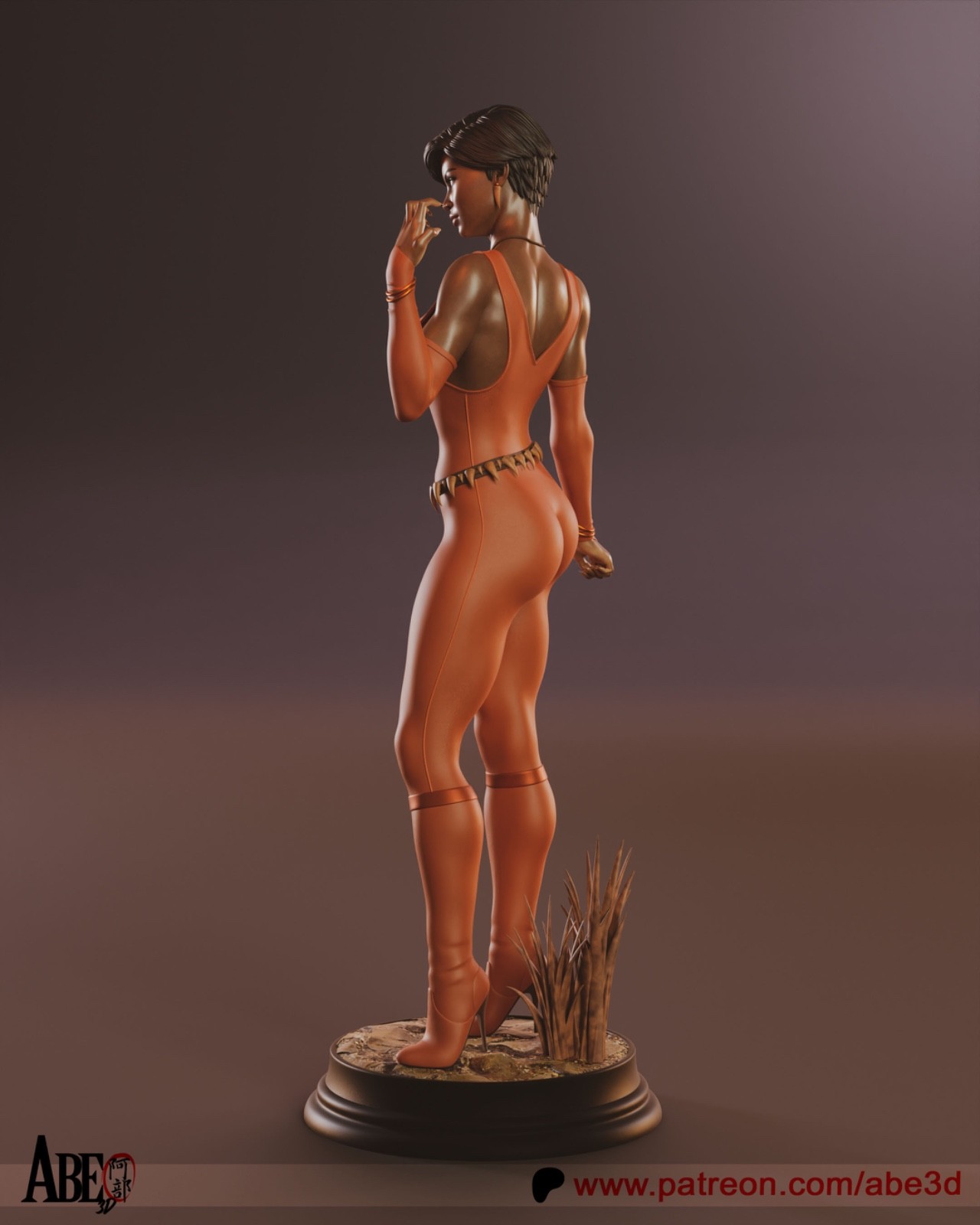Vixen, DC Comics, Superheldin, sexy Pin-Up Statue, 3D Druck Figur, UNBEMALT - Image 3