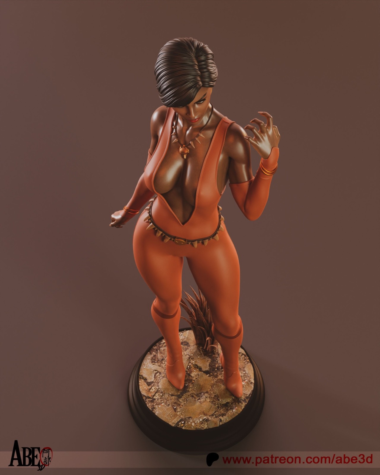 Vixen, DC Comics, Superheldin, sexy Pin-Up Statue, 3D Druck Figur, UNBEMALT - Image 6